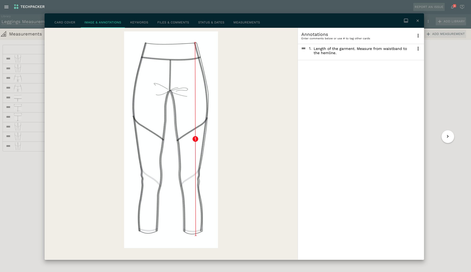 Yoga Set Measurements Template