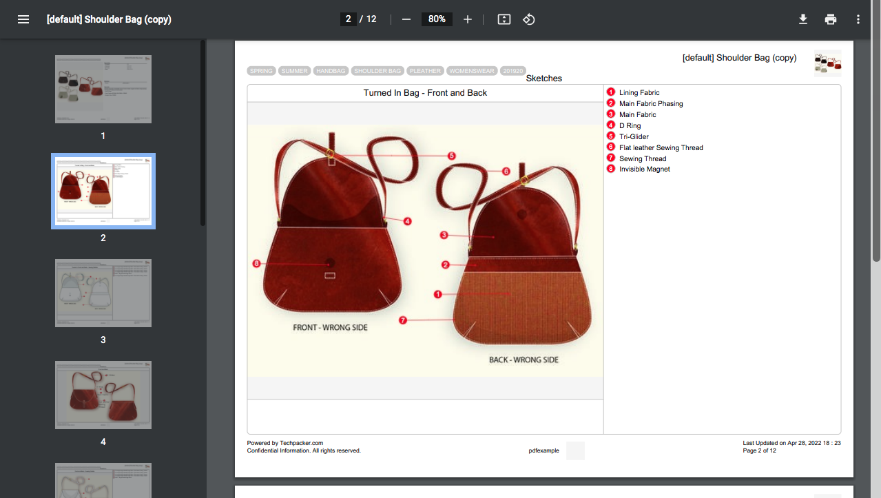 How to Create a Tech Pack for a Handbag