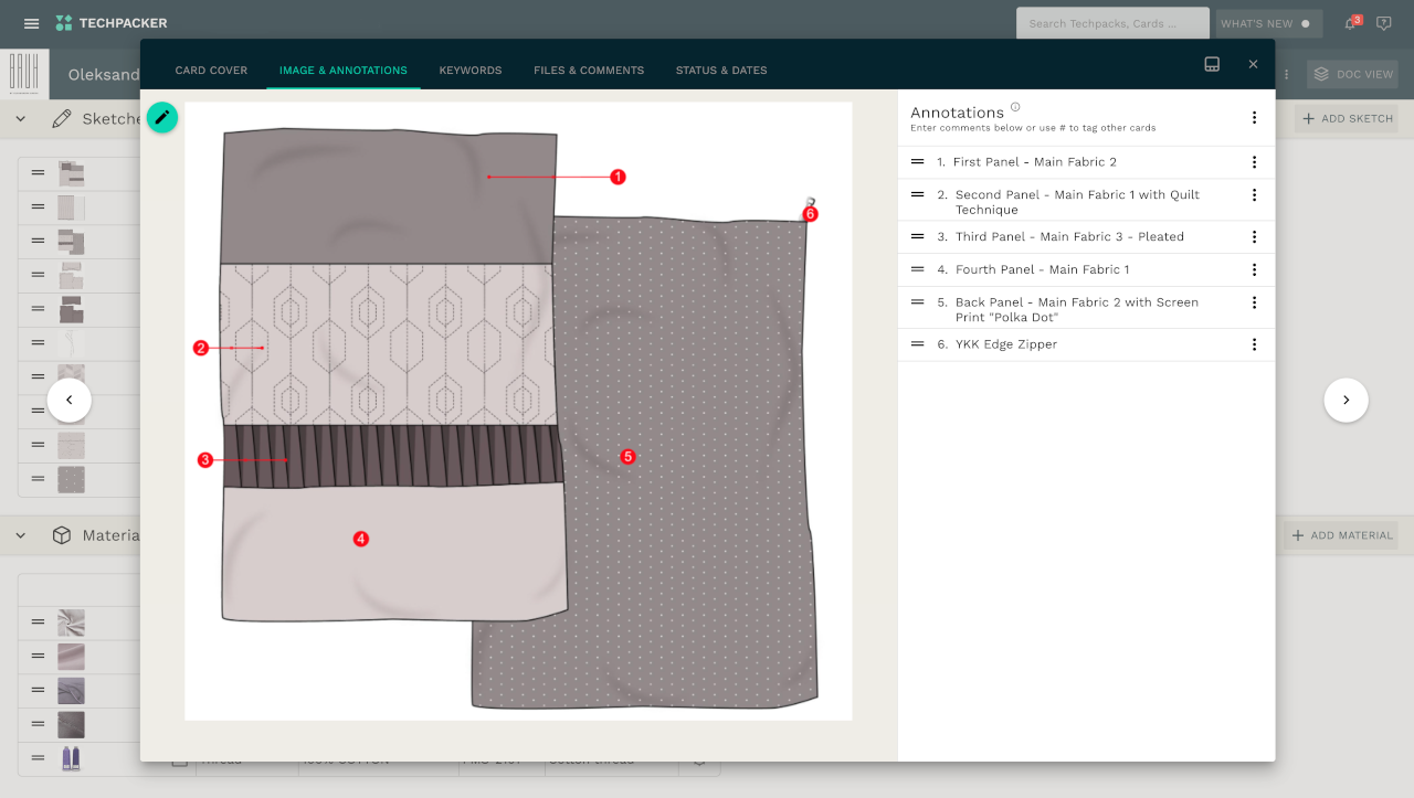 Design a backpack and detailed teck pack by Elishairshad