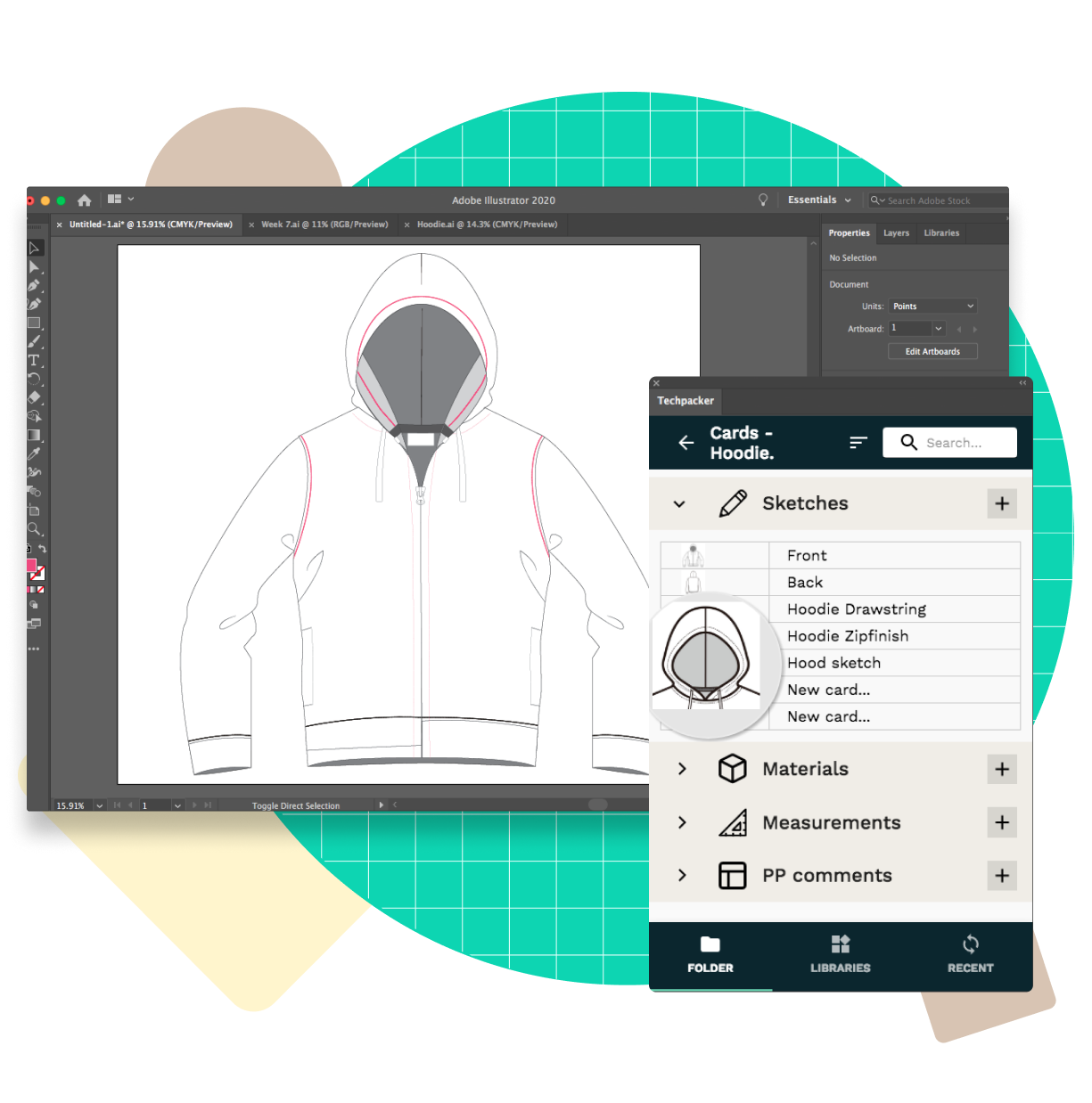 Techpacker Plugin for Adobe Illustrator 