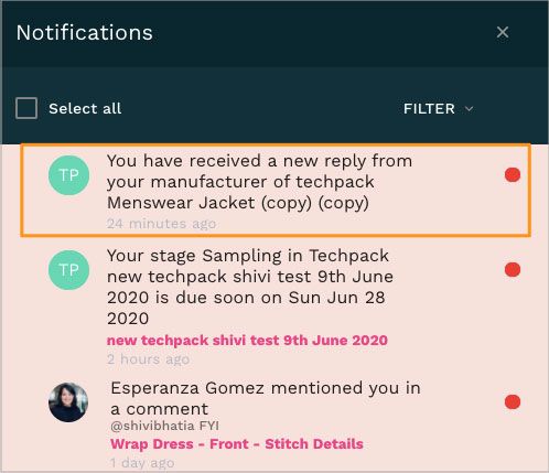 Notification center Techpacker