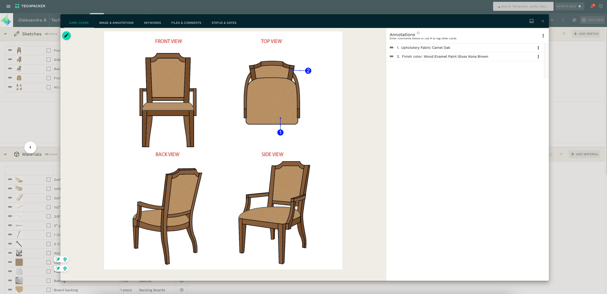 How to Create a Tech Pack for Furniture