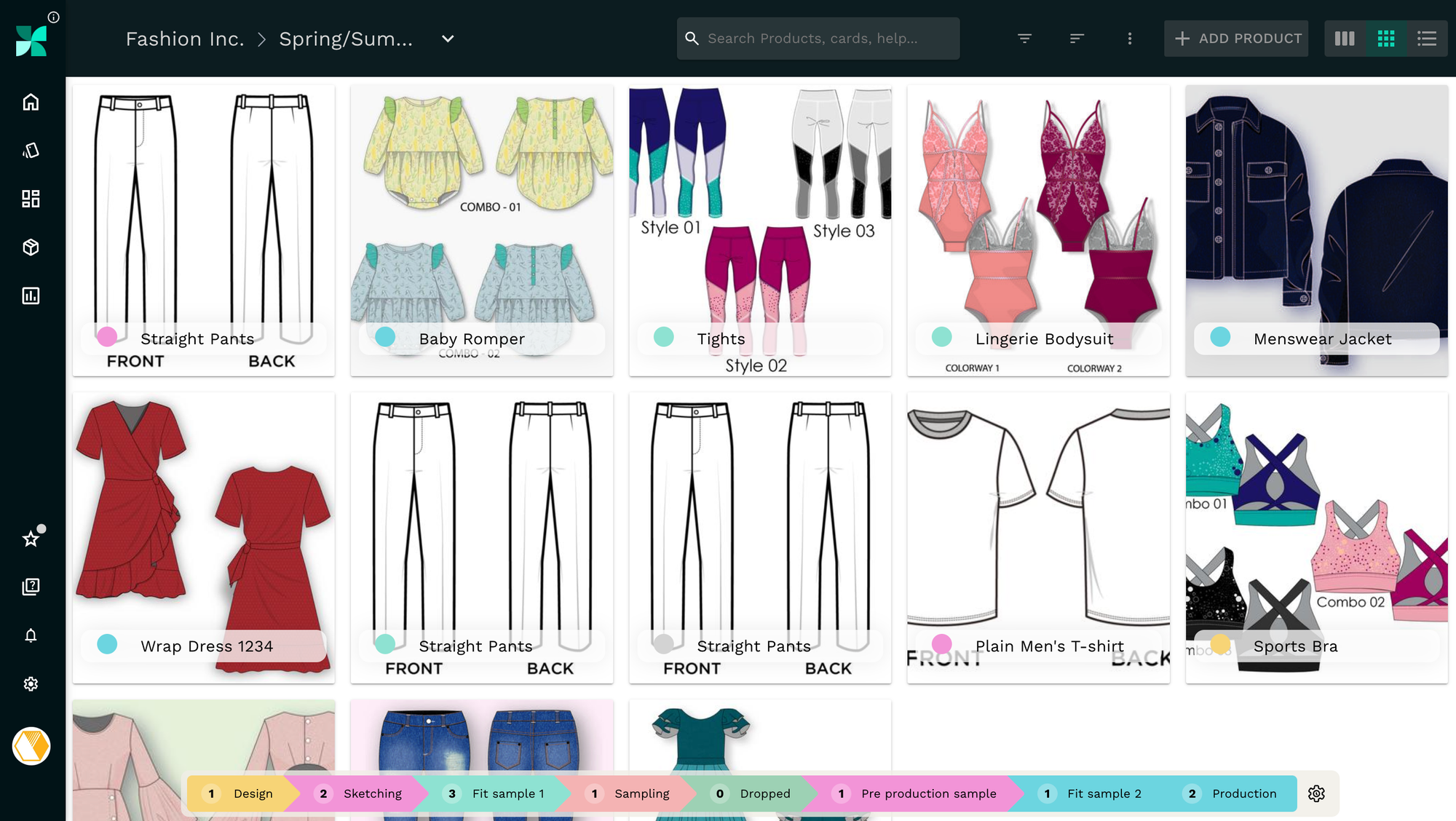 Tech pack product development stages