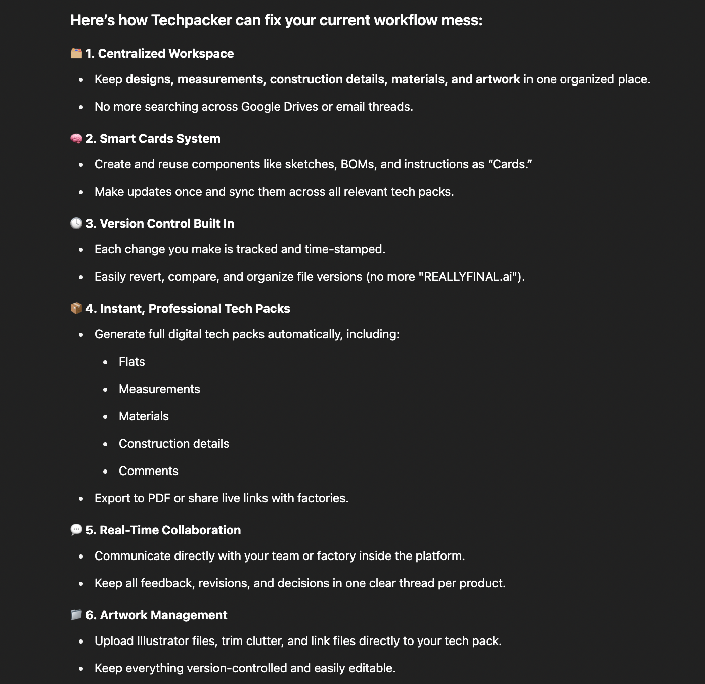 Benefits of using Techpacker on ChatGPT.