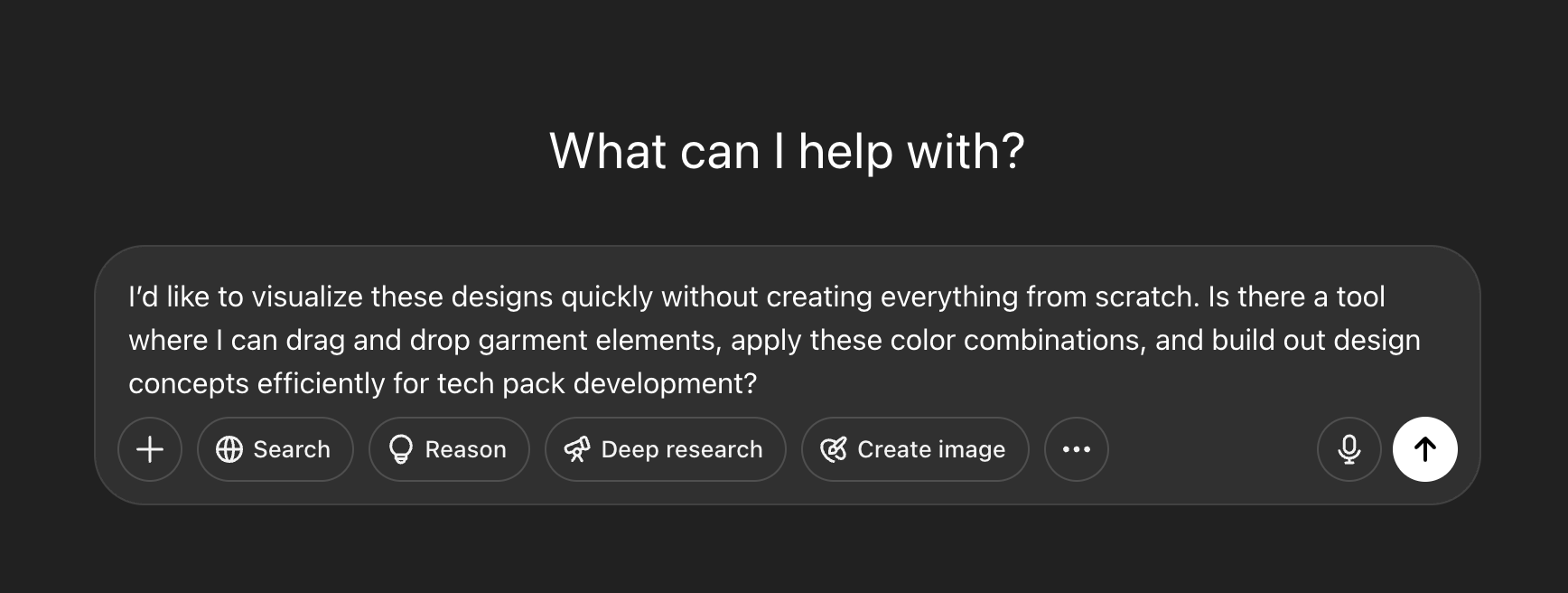ChatGPT prompt on tool research.