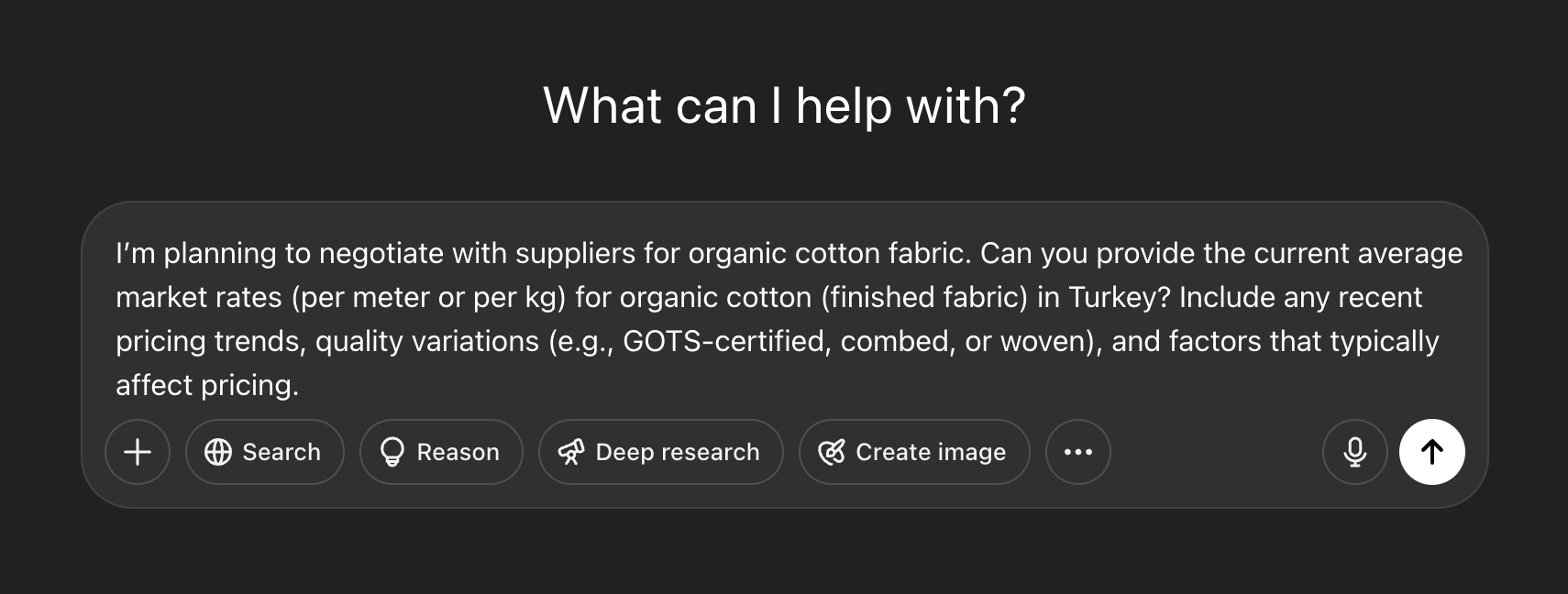 ChatGPT prompt on negotiation with supplier.