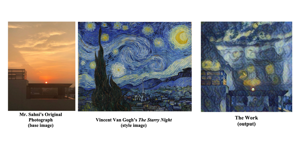 Sahni’s SURYAST case (2023): Copyright denied as AI-altered elements couldn’t be distinguished from human authorship.