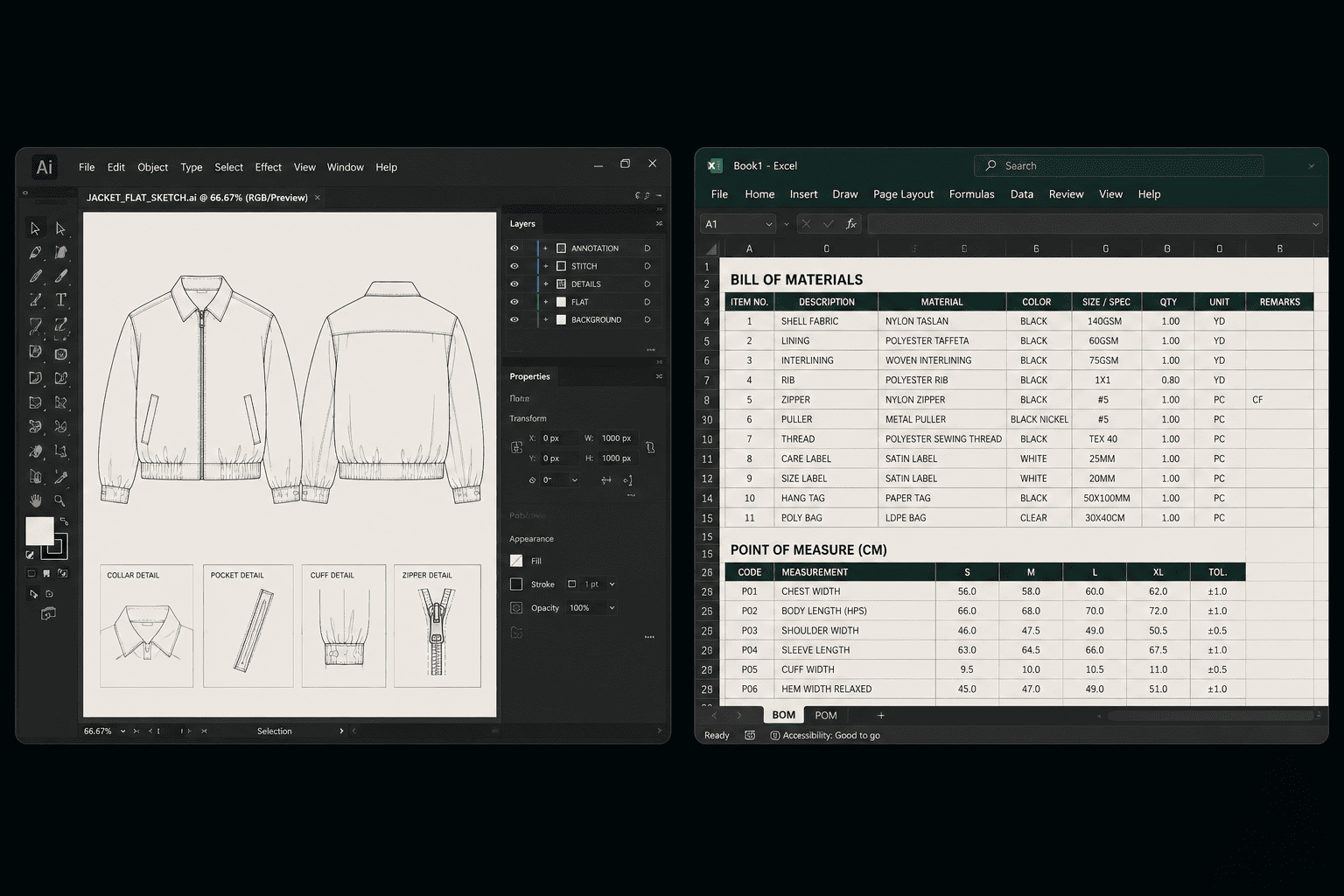 Adobe Illustrator and Excel: Best for Full Creative Control