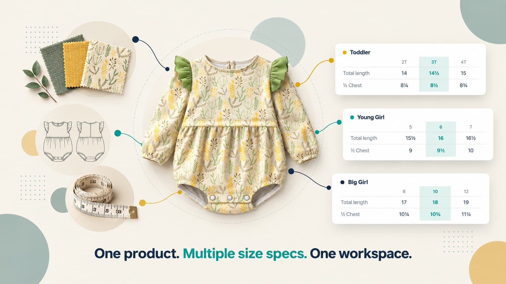 Multiple Measurement Charts in a Tech Pack: When One Product Needs More Than One